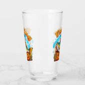 Vater Fisch Graffiti Glas (Links)