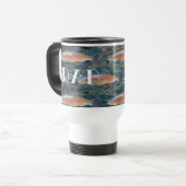 Vater Fischer Regenbogenforelle Reisebecher (Vorderseite Links)