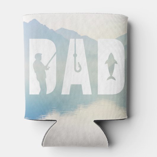 VATER Fischerei Thema Bier kann Inhaber können Dosenkühler (Rückseite)