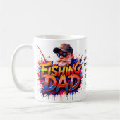 Vater Fisherman Graffiti Zitat Kaffeetasse (Links)