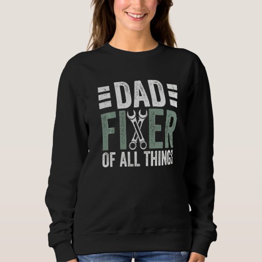 Vater Fixer Contractor Carpenter Woodworker Herren Sweatshirt (Vorderseite)