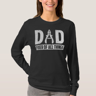 Vater Fixer Contractor Carpenter Woodworker Herren T-Shirt