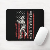 Vater Flag Gift Vater Männer Baseball Vatertag Mousepad (Mit Mouse)