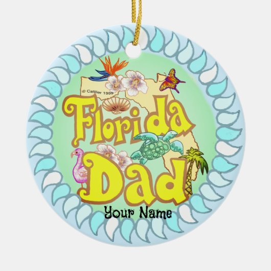 Vater Florida Keramik Ornament (Vorne)