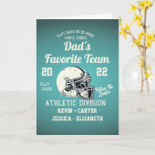 Vater Football Vathage Day Karte (Gelbe Blume)