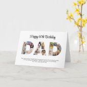 Vater Foto Collage Cutout Vatertag Geburtstag Karte (Gelbe Blume)