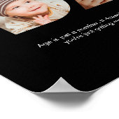 Vater Foto Collage Cutout Vatertag Geburtstag Poster (Ecke)