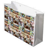Vater Foto Collage DIY Bild 6 Große Geschenktüte (Vorderseite Schrägansicht)