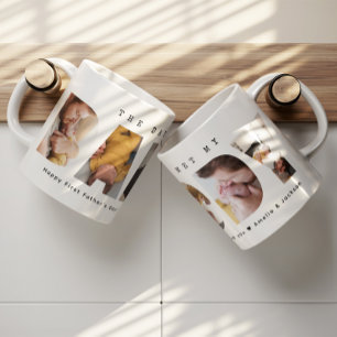 Vater-Foto-Collage Erster Vatertag für neuen Papa Kaffeetasse