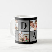 Vater Foto-Collage Kaffeetasse (Vorderseite Links)