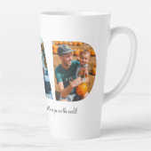 Vater Foto Collage Latte Tasse für Vatertag (Rechts)