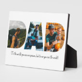 Vater Foto Collage Plaque für Vatertag Fotoplatte (Seite)