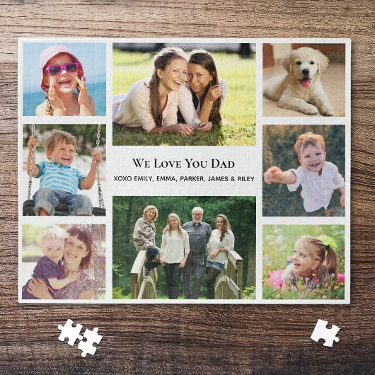 Vater-Foto-Collage Puzzle