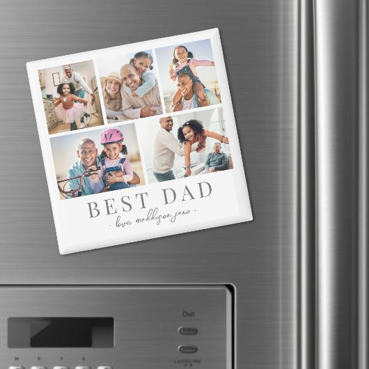 Vater Foto Collage Vater Magnet