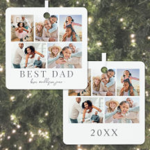Vater Foto Collage Weihnachten