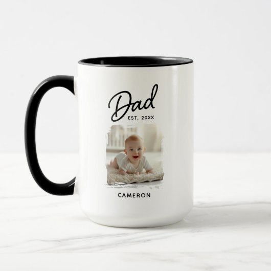 Vater Foto Datum Tasse (Links)