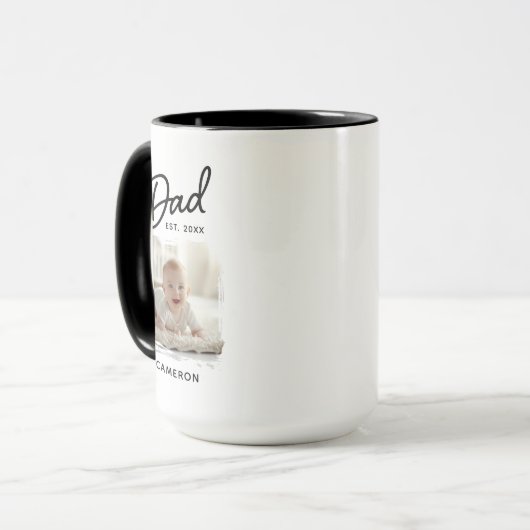 Vater Foto Datum Tasse (Vorderseite Links)