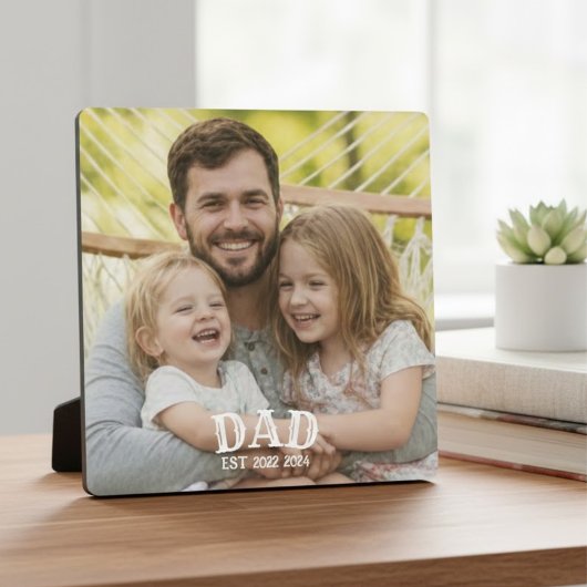 Vater Foto Etabliert Fotoplatte