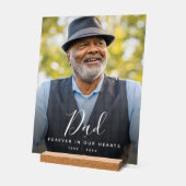Vater-Foto-Gedenkfeier Acrylschild (Winkel)