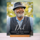 Vater-Foto-Gedenkfeier Acrylschild (Neutral)