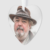 Vater Foto Gedenkstätte Personalisiert Weihnachtss Ornament (Vorderseite)