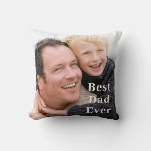 Vater-Foto-Geschenk Kissen