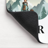 Vater-Foto-Geschenk-Mauspad mit Drei-Bilder-Design Mousepad (Ecke)