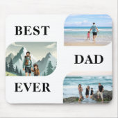 Vater-Foto-Geschenk-Mauspad mit Drei-Bilder-Design Mousepad (Vorne)