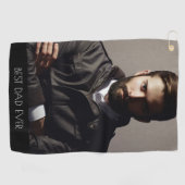 Vater Foto Golfhandtuch (Horizontal)