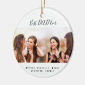 Vater-Foto-Kinder Keramik Ornament (Links)