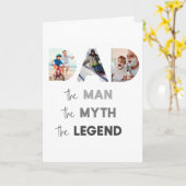 VATER Foto Letters Man Myth Legend Gruß Karte (Gelbe Blume)