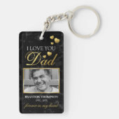 Vater Foto Memorial Schlüsselanhänger (Rückseite)