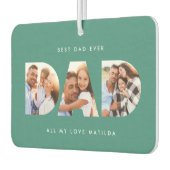 Vater Foto Moderne Typografie Kindergeschenk Autolufterfrischer (Links)