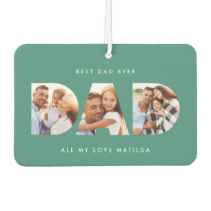 Vater Foto Moderne Typografie Kindergeschenk Autolufterfrischer