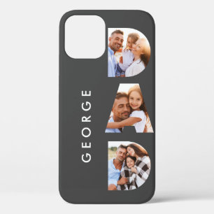 Vater Foto Moderne Typografie Kindergeschenk Case-Mate iPhone Hülle