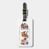 Vater Foto Moderne Typografie Kindergeschenk Gepäckanhänger (Vorderseite vertikal)