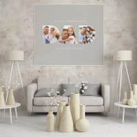 Vater Foto Moderne Typografie Kindergeschenk grau