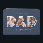 Vater Foto Moderne Typografie Kindergeschenk iPad Mini Hülle<br><div class="desc">Vater Multi Foto moderne Typografie Kindergeschenk. Ideal für Väter Tag,  Geburtstag oder Weihnachten Geschenk. Farben können geändert werden.</div>