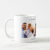 Vater Foto Moderne Typografie Kindergeschenk Kaffeetasse (Links)