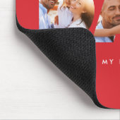 Vater Foto Moderne Typografie Kindergeschenk Mousepad (Ecke)