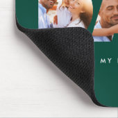 Vater Foto Moderne Typografie Kindergeschenk Mousepad (Ecke)