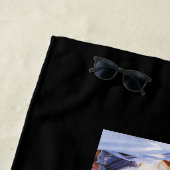 Vater Foto Moderne Typografie Kindergeschenk Strandtuch (Beispiel)