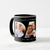 Vater Foto Moderne Typografie Kindergeschenk Tasse (Vorderseite Links)