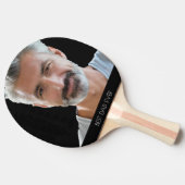 Vater Foto schwarz Tischtennis Schläger (Seitenansicht)