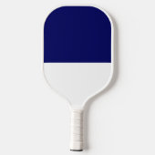 Vater Foto und Jahr, Retrorot und Blau Pickleball Schläger (Rückseite)