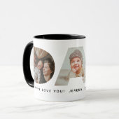 Vater Foto Vatertag Collage Tasse (Vorderseite Links)