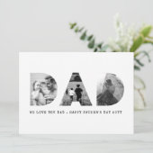 Vater Foto Vatertag Karte (Stehend Vorderseite)