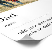 Vater-Foto-Wörterbuchdefinition Poster (Ecke)