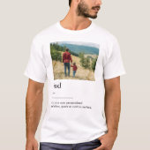 Vater-Foto-Wörterbuchdefinition T-Shirt (Vorderseite)