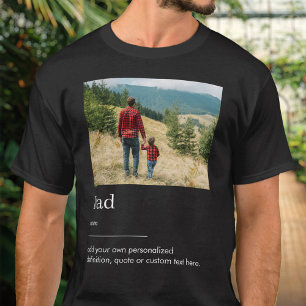 Vater-Foto-Wörterbuchdefinition T-Shirt